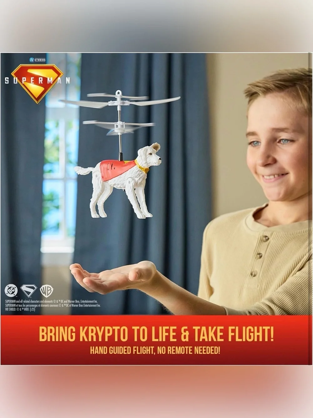 DC Superman Flying Krypto Dog Toy - Red